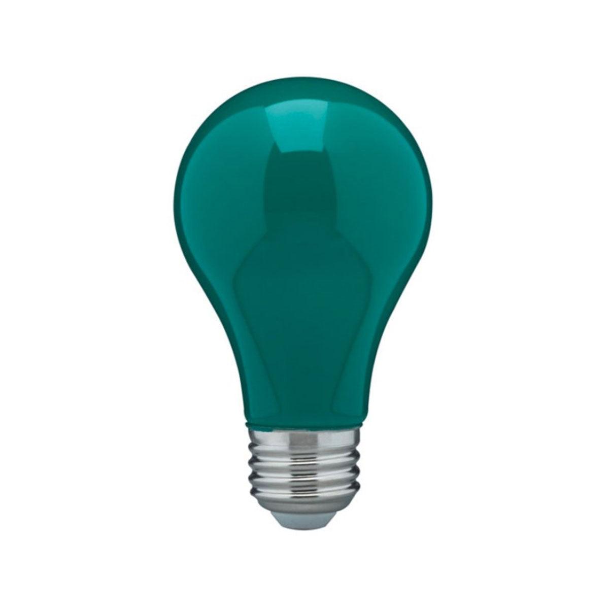 A19 LED Bulb, 100W Equivalent, 8 Watt, Lumens, Green, E26 Medium Base, Green Finish