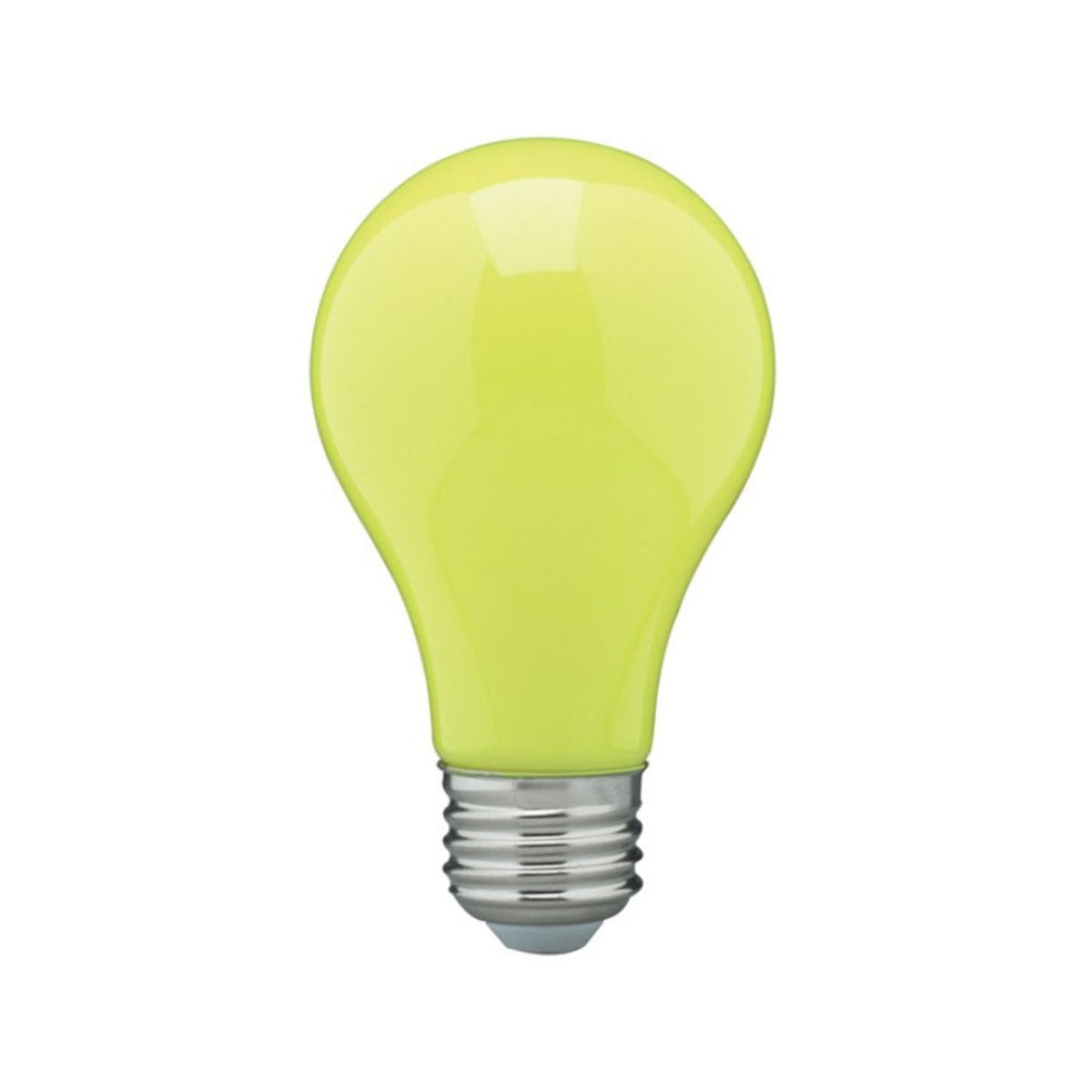A19 LED Bulb, 8 Watts, E26 Medium Base, Ceramic Yellow Finish, 120V - Bees Lighting