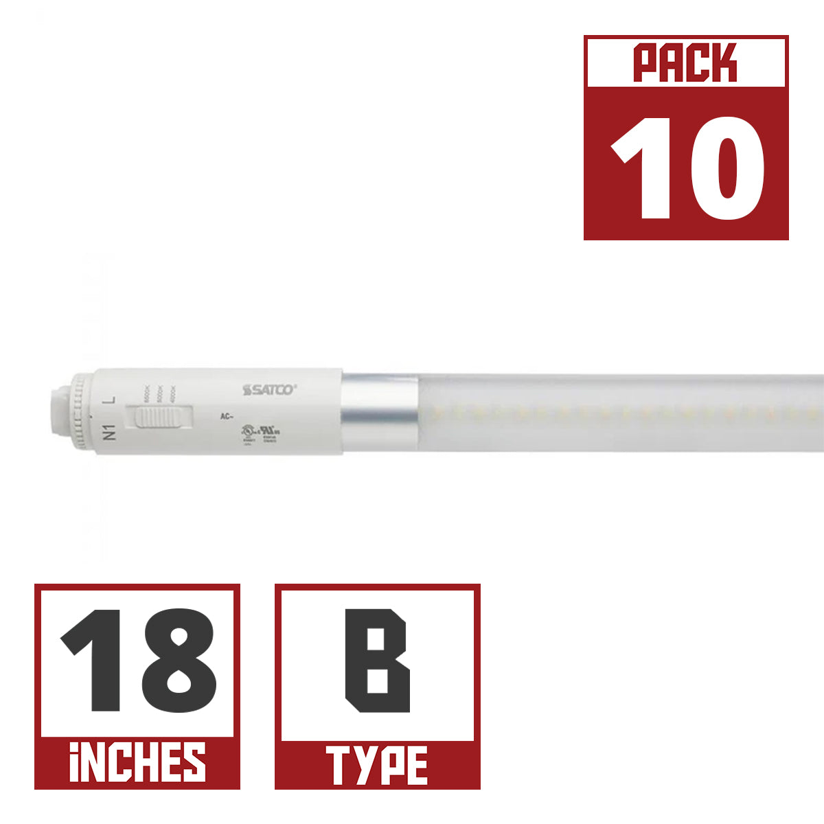 Satco LED T8 Sign Lamps CCT Selectable