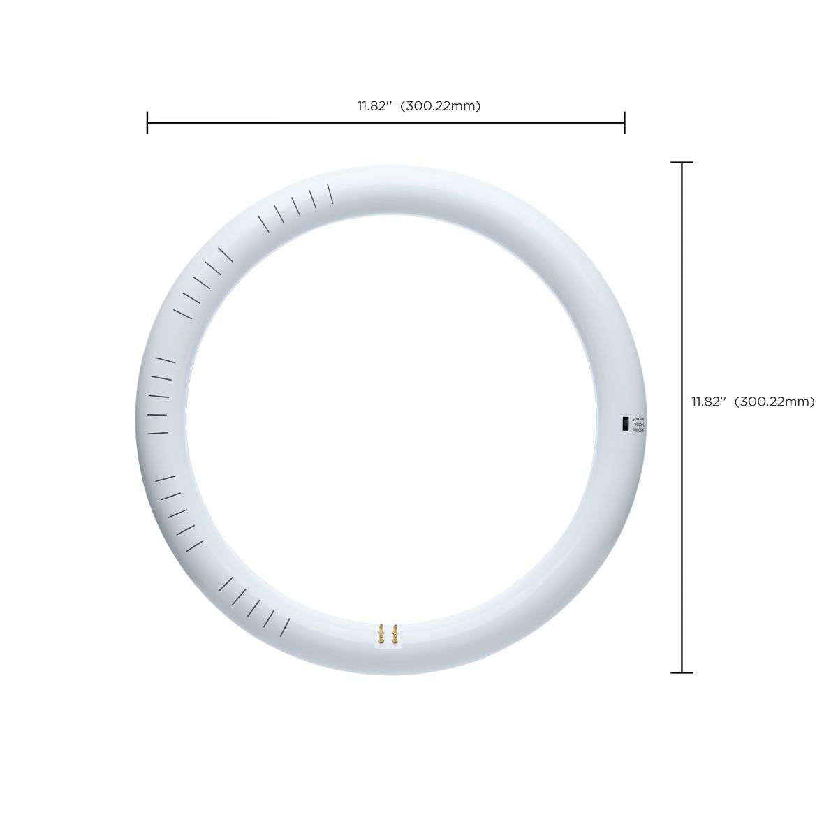 LED T9 Circline Tube, 12 in. FC12T9 Replacement, 2000 Lumens, 30K|40K|65K, Type A+B, G10Q Base - Bees Lighting