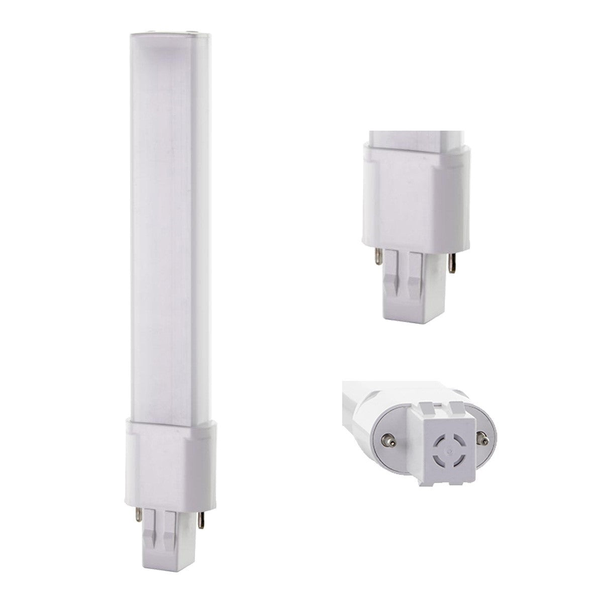 2 pin PL LED Bulb, 4 Watt 450 Lumens, 5000K, Omnidirectional, Replaces 13W CFL, G23 Base, Type B Ballast Bypass - Bees Lighting