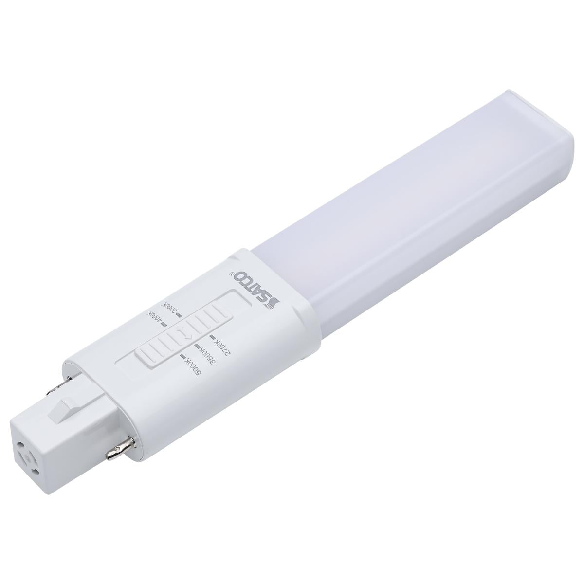 2 pin PL LED Bulb, 5W, 500 Lumens, Ballast Bypass, 27K|30K|35K|40K|50K, G23 Base