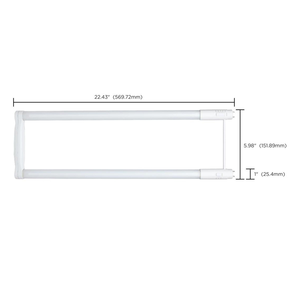 T8 U Bend LED Bulb U6, 12W|13W|15W, 2200lm, 3000K to 6500K, Type A+B, 12-Pack - Bees Lighting