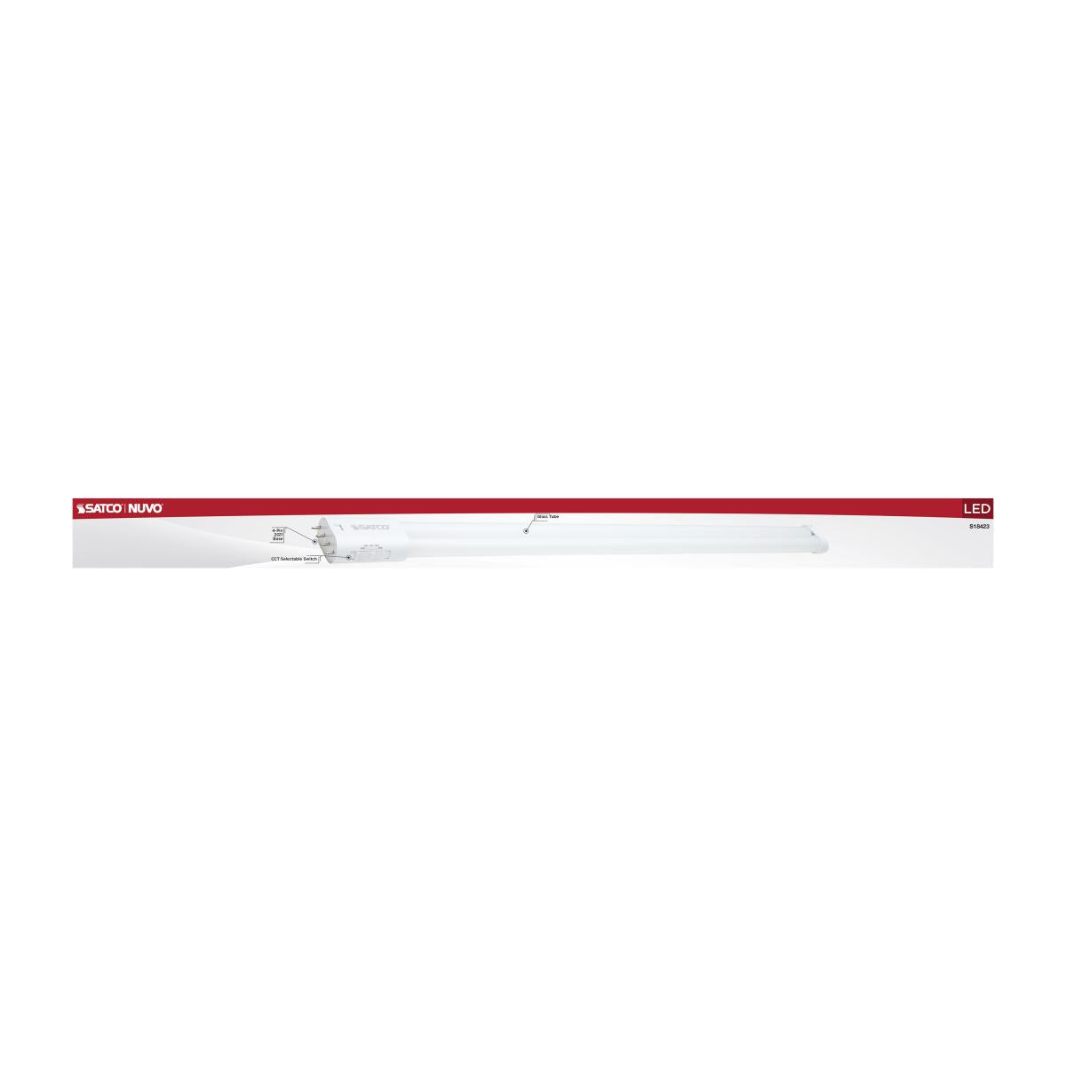 4 Pin PLL LED Lamp, 20 Watts, 2800lm, Ballast Bypass, 3000K to 6500K, 2G11 Base - Bees Lighting