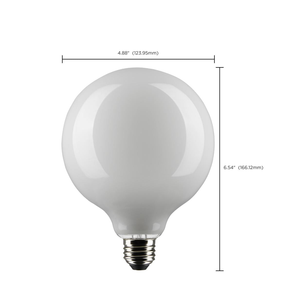G40 LED Globe Bulb, 5 Watts, 350 Lumens, 40W Equal, 2700K, E26 Medium Base, Frosted - Bees Lighting