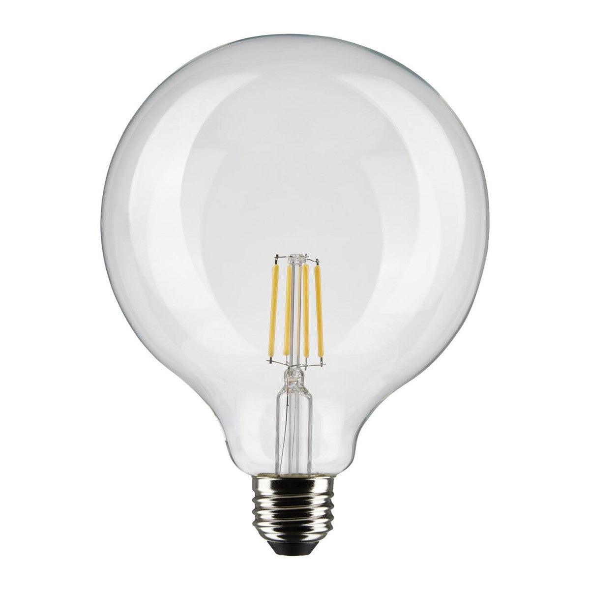 G40 Filament LED Globe Bulb, 6 Watt, 500 Lumens, 2700K, E26 Medium Base, Clear Finish