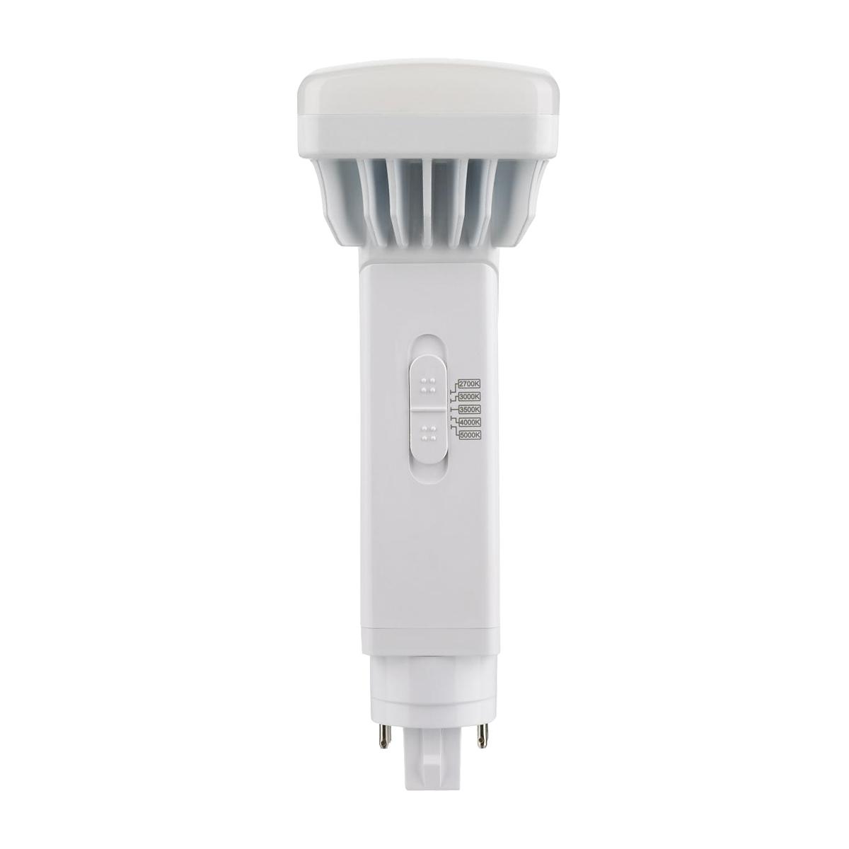 4 Pin Dual Position LED Lamp, 9W, 1100lm, Direct or Bypass, 2700K to 5000K, G24q Base - Bees Lighting