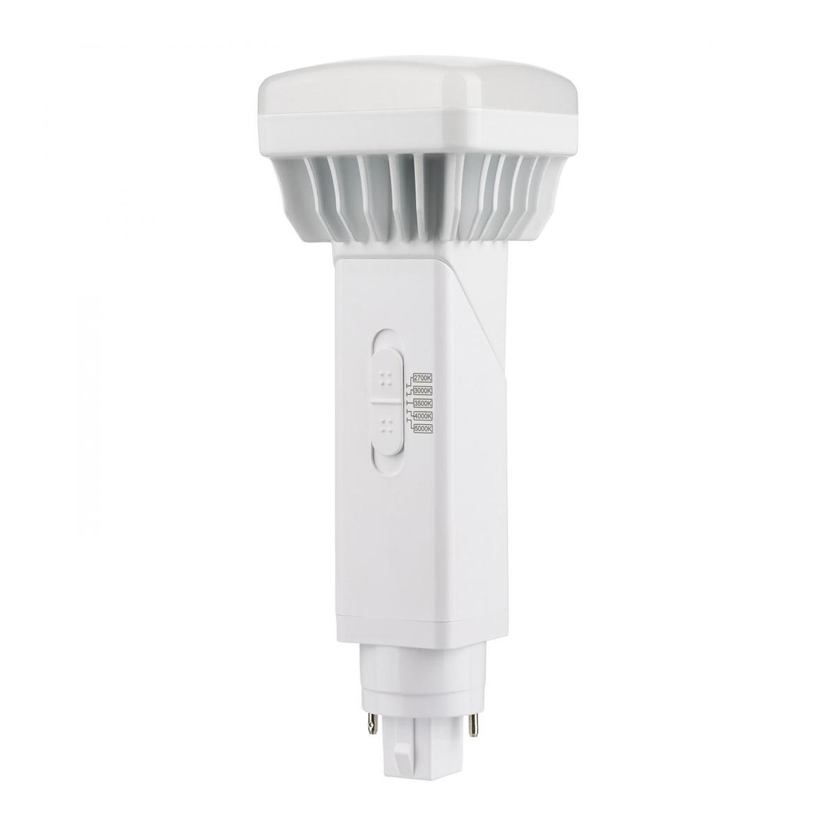 2 Pin Dual Position LED Lamp, 9W, 1100lm, Direct or Bypass, 2700K to 5000K, G24d Base - Bees Lighting