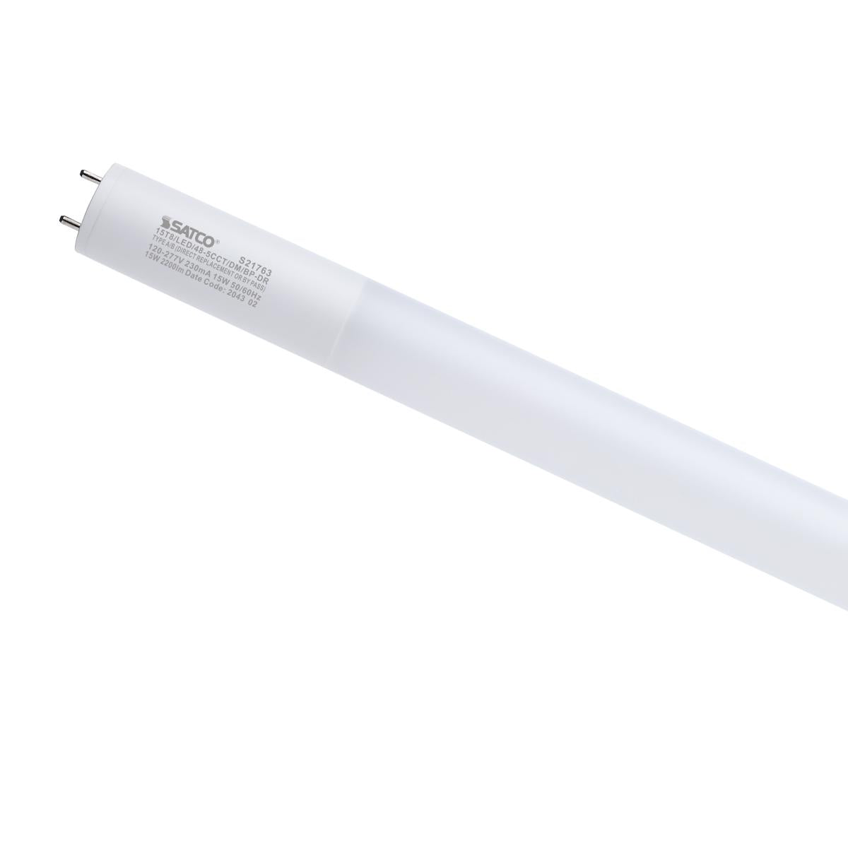 4ft LED T8 Tube, 15 Watts, 2200lm, 3000K to 6500K, Type A+B, Single|Dual End, Glass with PET Coating - Bees Lighting