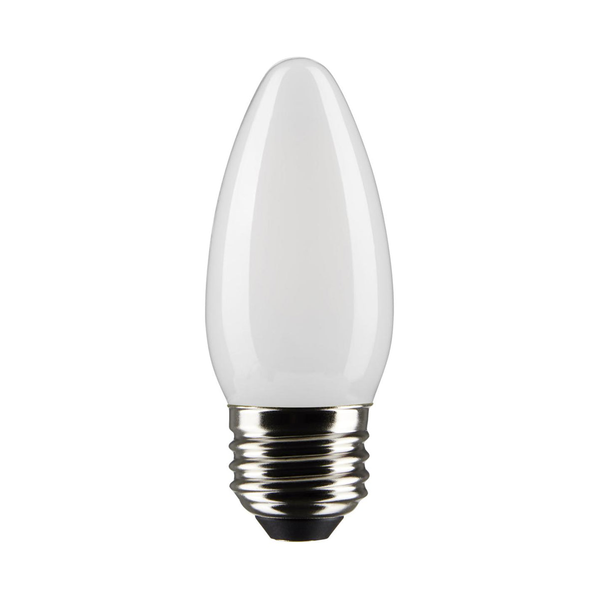 B11 Candle LED Bulb, 60W Equivalent,6 Watt, 500 Lumens, 2700K, E26 Medium Base, Frosted Finish, Pack Of 2
