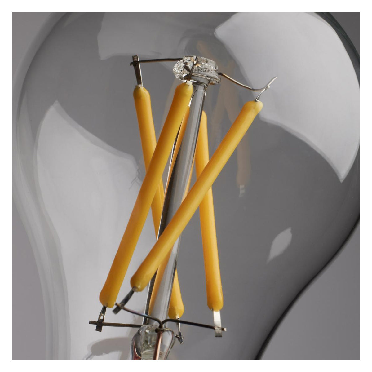 A15 LED Filament Bulb, 6 Watts, 450 Lumens, 2700K, E26 Medium Base, Clear Finish, Pack of 2 - Bees Lighting