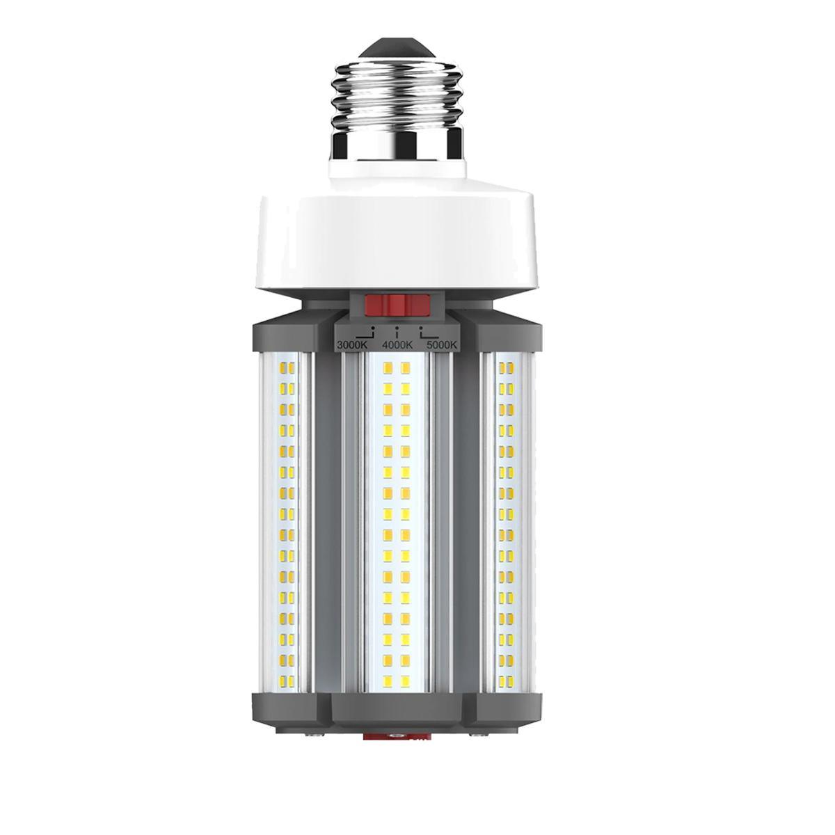Hi-Pro Retrofit LED Corn Bulb, 45W, 6300 Lumens, Selectable CCT, 30K/40K/50K, E26 Base, 120-277V
