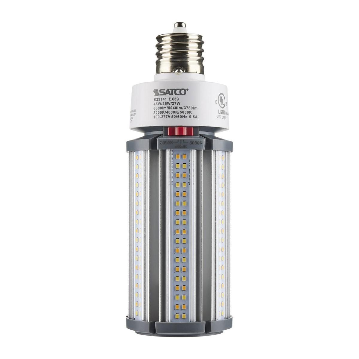 Hi-Pro Retrofit LED Corn Bulb, 27W|36W|45W, 6300lm, 30K|40K|50K, EX39 Mogul, 120-277V - Bees Lighting