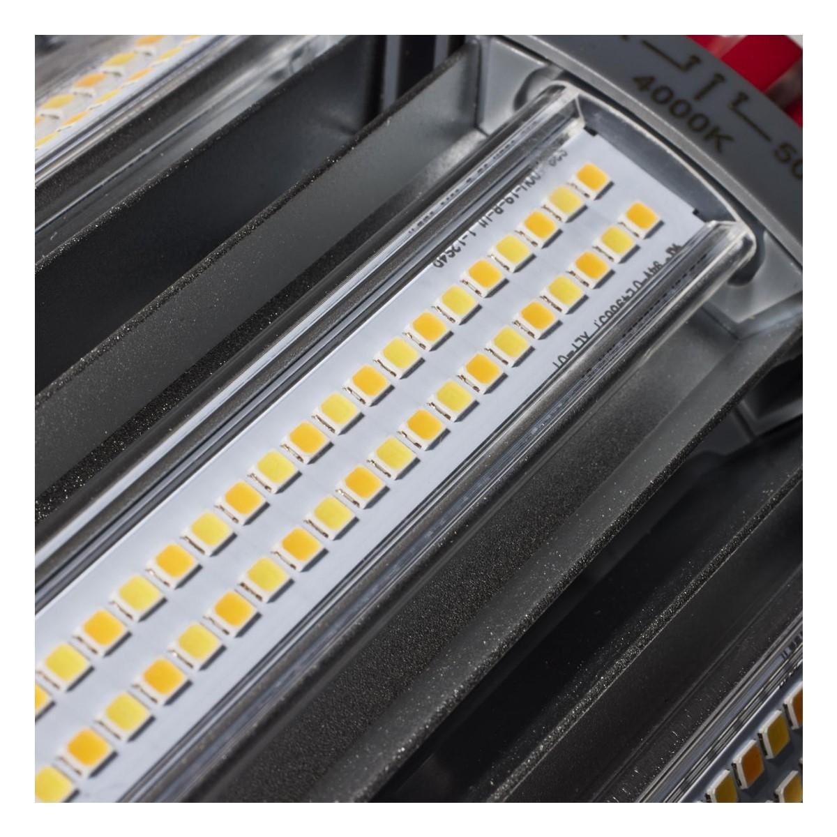 Hi-Pro Retrofit LED Corn Bulb, 100W, 14000 Lumens, Selectable CCT, 30K/40K/50K, EX39 Mogul Extended Base, 120-277V