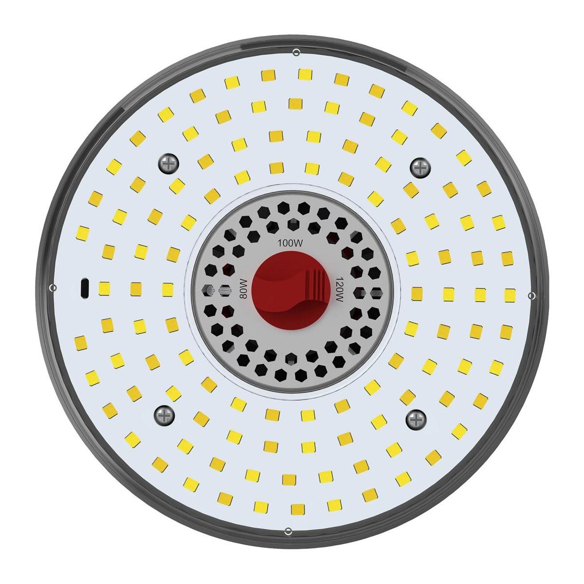 Hi-Pro Retrofit LED Corn Bulb, 120W, 16800 Lumens, Selectable CCT, 30K/40K/50K, EX39 Mogul Extended Base, 120-277V - Bees Lighting