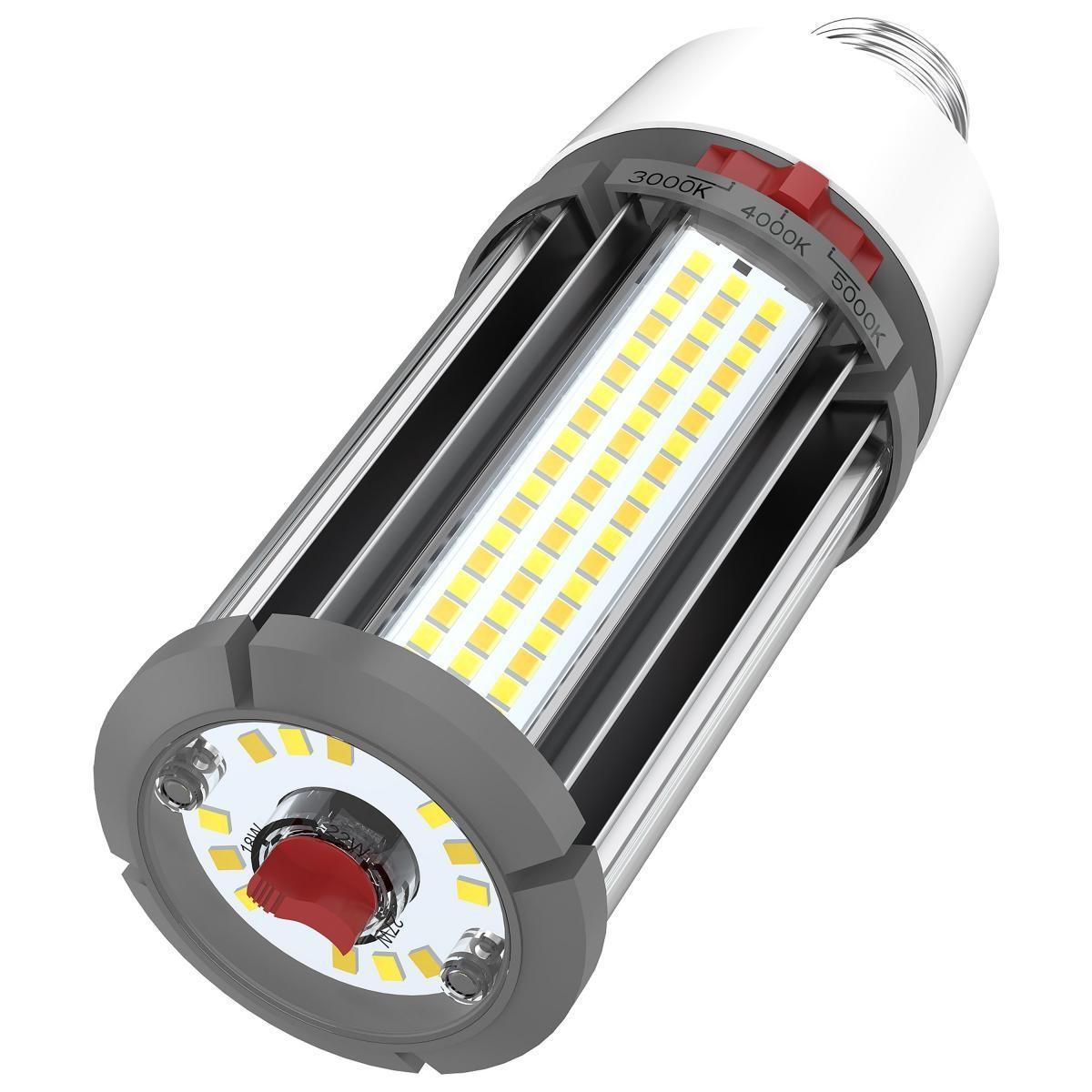 Hi-Pro Retrofit LED Corn Bulb, 27W, 3780 Lumens, Selectable CCT, 30K/40K/50K, EX39 Mogul Extended Base, 120-277V