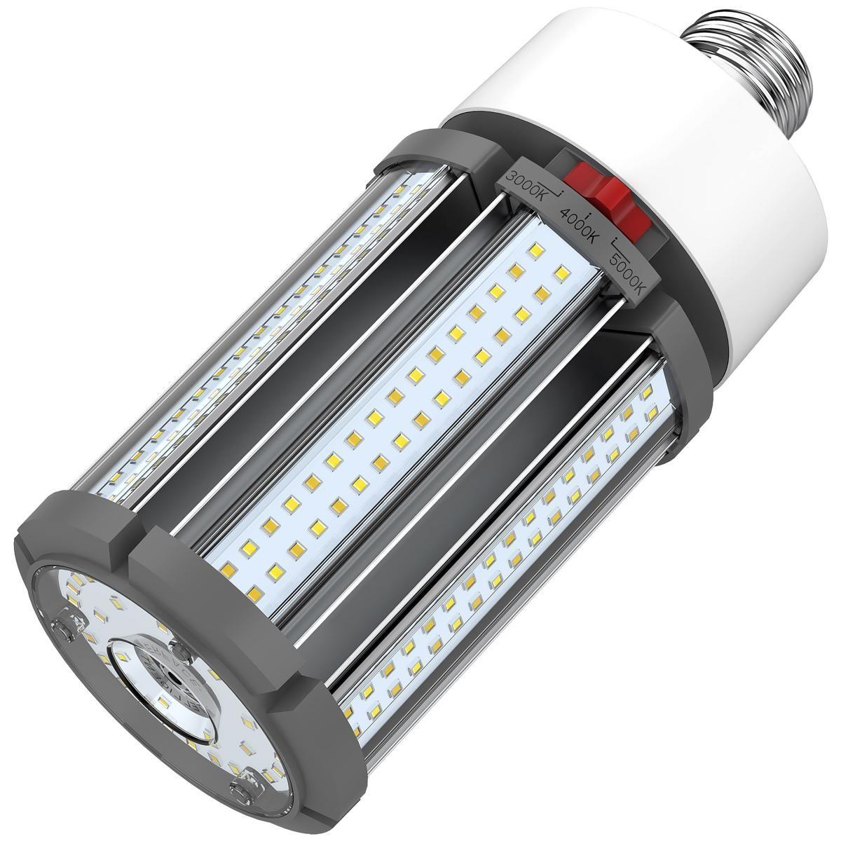 Retrofit LED Corn Bulb, 36W, 5040 Lumens, Selectable CCT, 30K/40K/50K, E26 Base, 480V