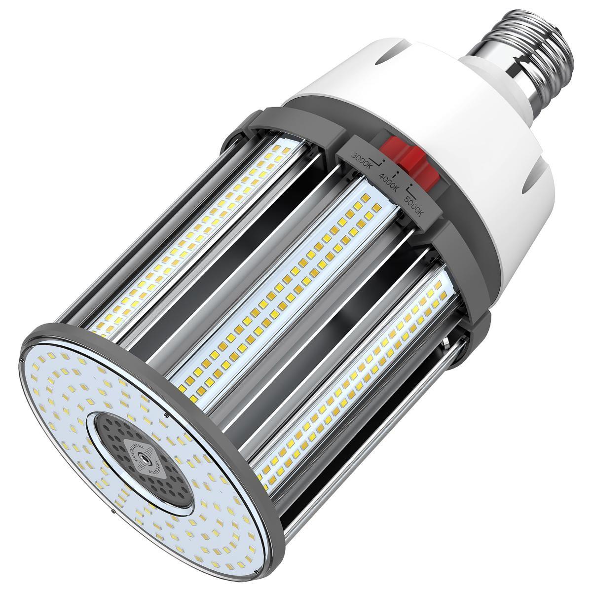 Retrofit LED Corn Bulb Omnidirectional, 100 Watts, 14000lm, Selectable CCT, EX39 Mogul, 480V - Bees Lighting