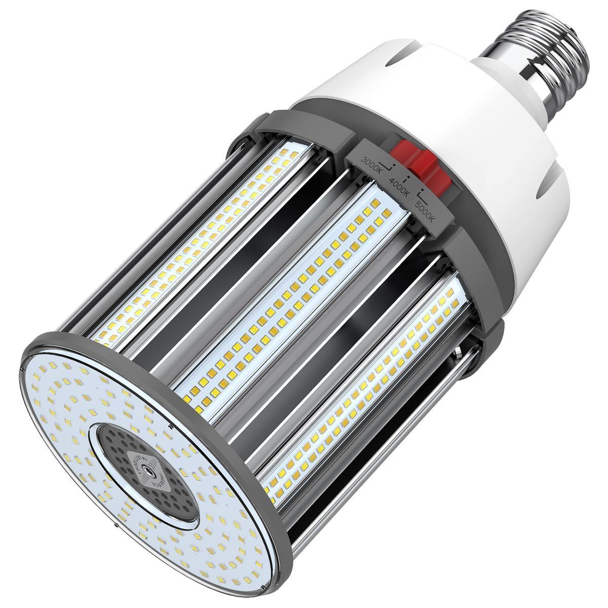 Retrofit LED Corn Bulb, 100W, 14000 Lumens, Selectable CCT, 30K/40K/50K, EX39 Mogul Extended Base, 480V - Bees Lighting