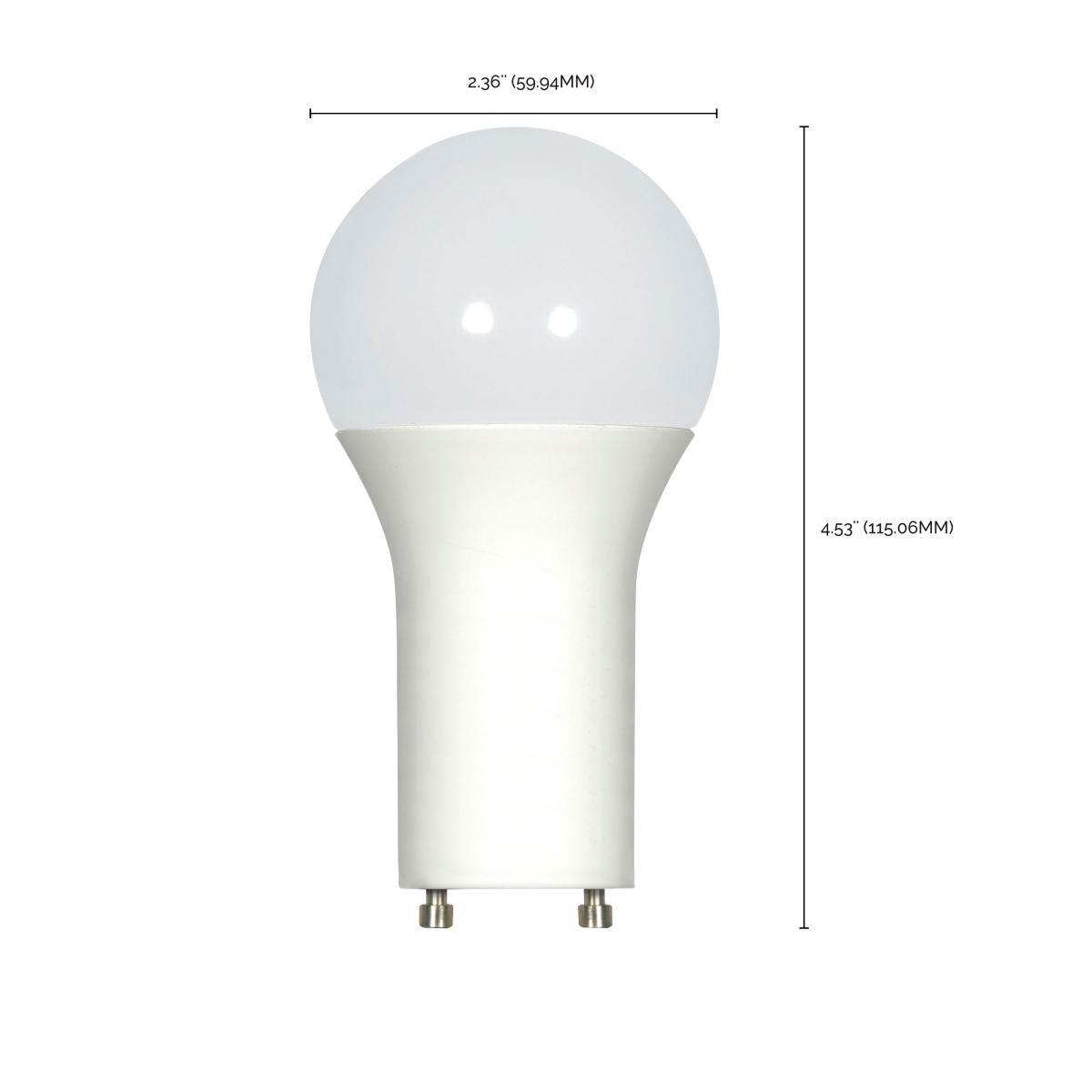 A19 LED Bulb, 100W Equivalent, 17 Watt, 1600 Lumens, 4000K, GU24 Base, Frosted Finish