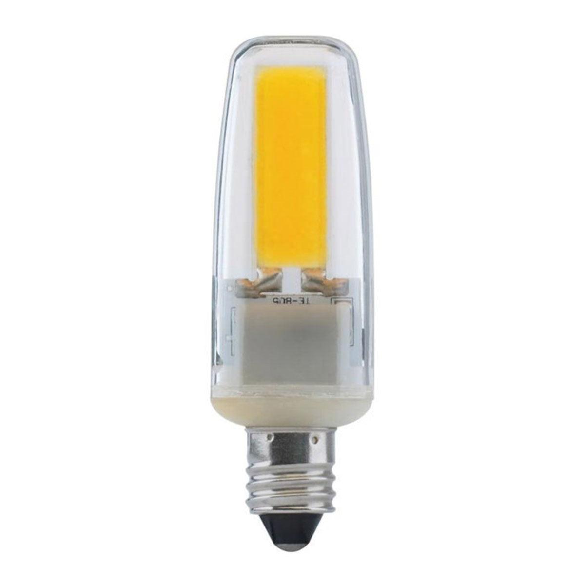 T4 Mini LED Bulb, 4 Watt, 480 Lumens, 5000K, E11 Mini-Candelabra Base, Clear Finish