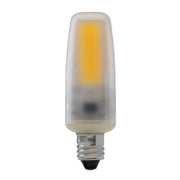 T4 Mini LED Bulb, 4 Watts, 460 Lumens, 3000K, E11 Mini-Candelabra Base, Frosted Finish - Bees Lighting