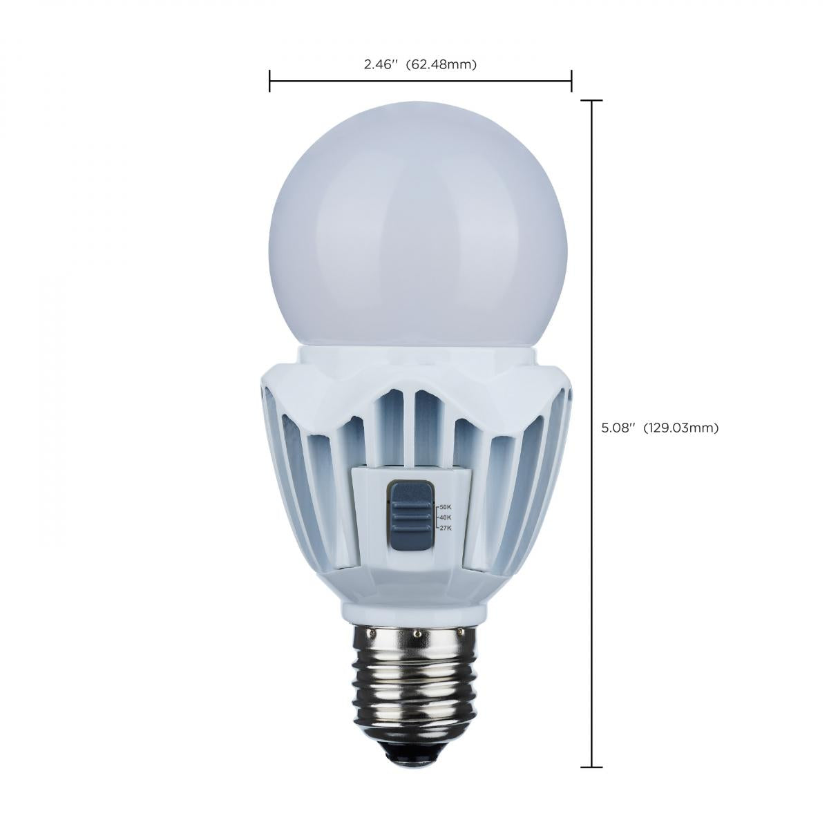 Hi-Pro A21 LED Bulb, 15 Watts, 2000 Lumens, 27K|40K|50K, 125W Equal, E26 Base, 120-277V