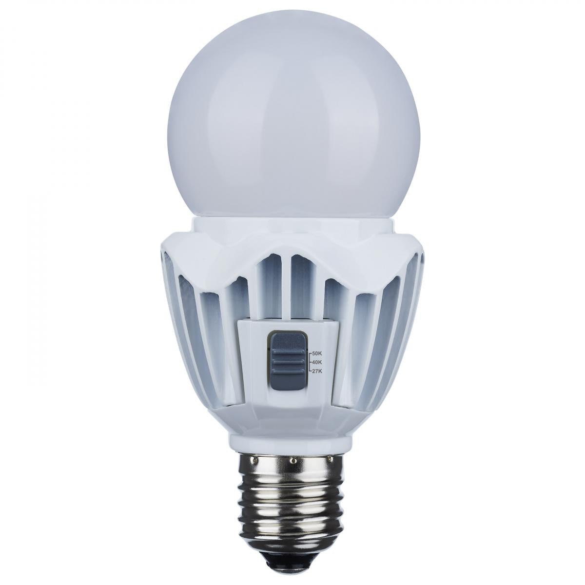 Hi-Pro A21 LED Bulb, 150W HID, 20 Watt, 3020 Lumens, Selectable CCT 27K/40K/50K, E26 Medium Base, Frosted Finish