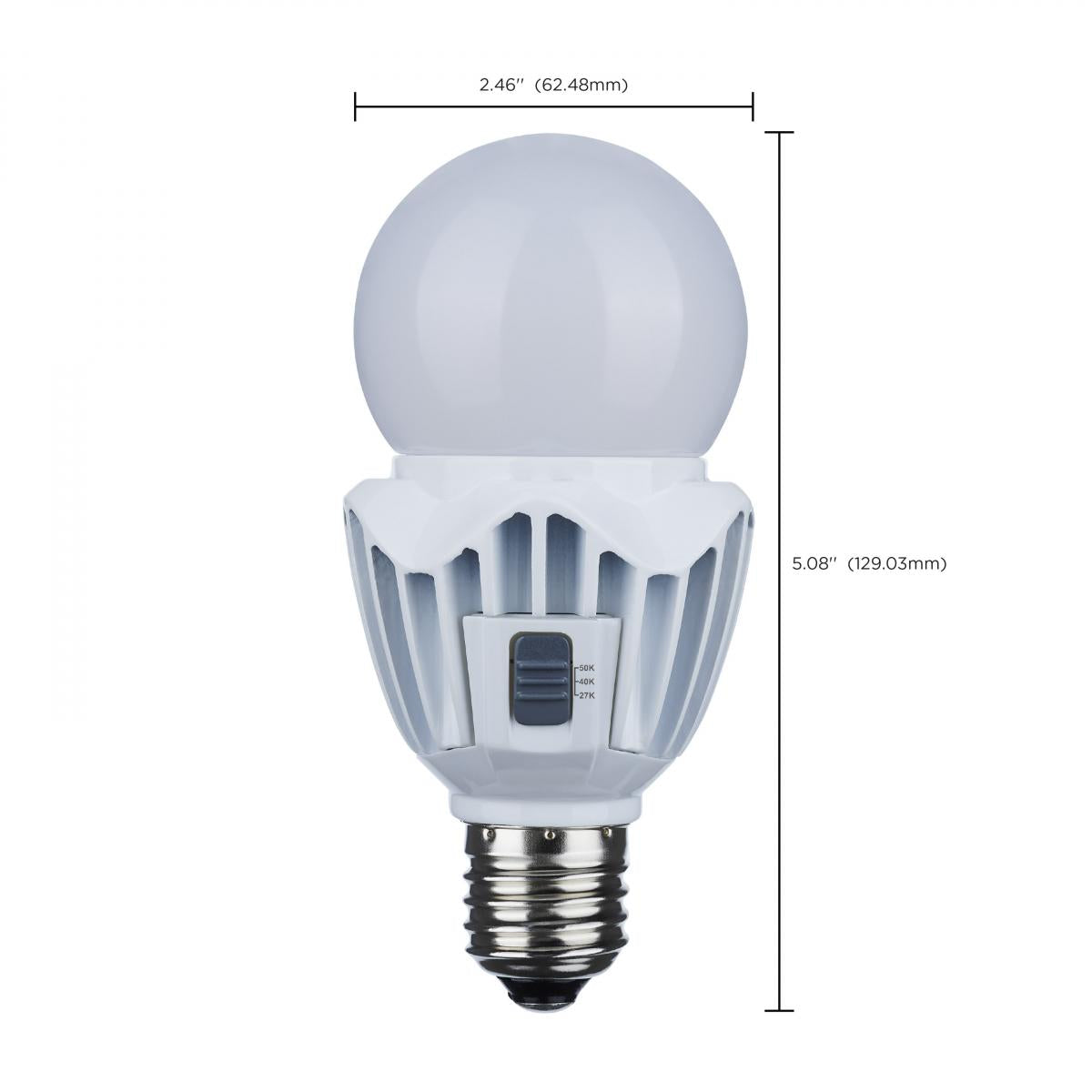 Hi-Pro A21 LED Bulb, 20 Watts, 3000 Lumens, 27K|40K|50K, 150W Equal, E26 Base, 120-277V - Bees Lighting