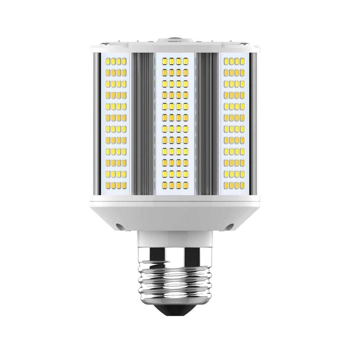 Hi-Pro Wall Pack/Shoebox LED Retrofit Lamp, 20W, 3000 Lumens, Selectable CCT, 30K/40K/50K, E26 Base, 120-277V - Bees Lighting