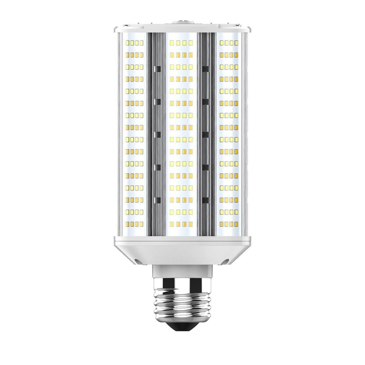 Hi-Pro Wall Pack/Shoebox LED Retrofit Lamp, 40W, 6000 Lumens, Selectable CCT, 30K/40K/50K, E26 Base, 120-277V - Bees Lighting