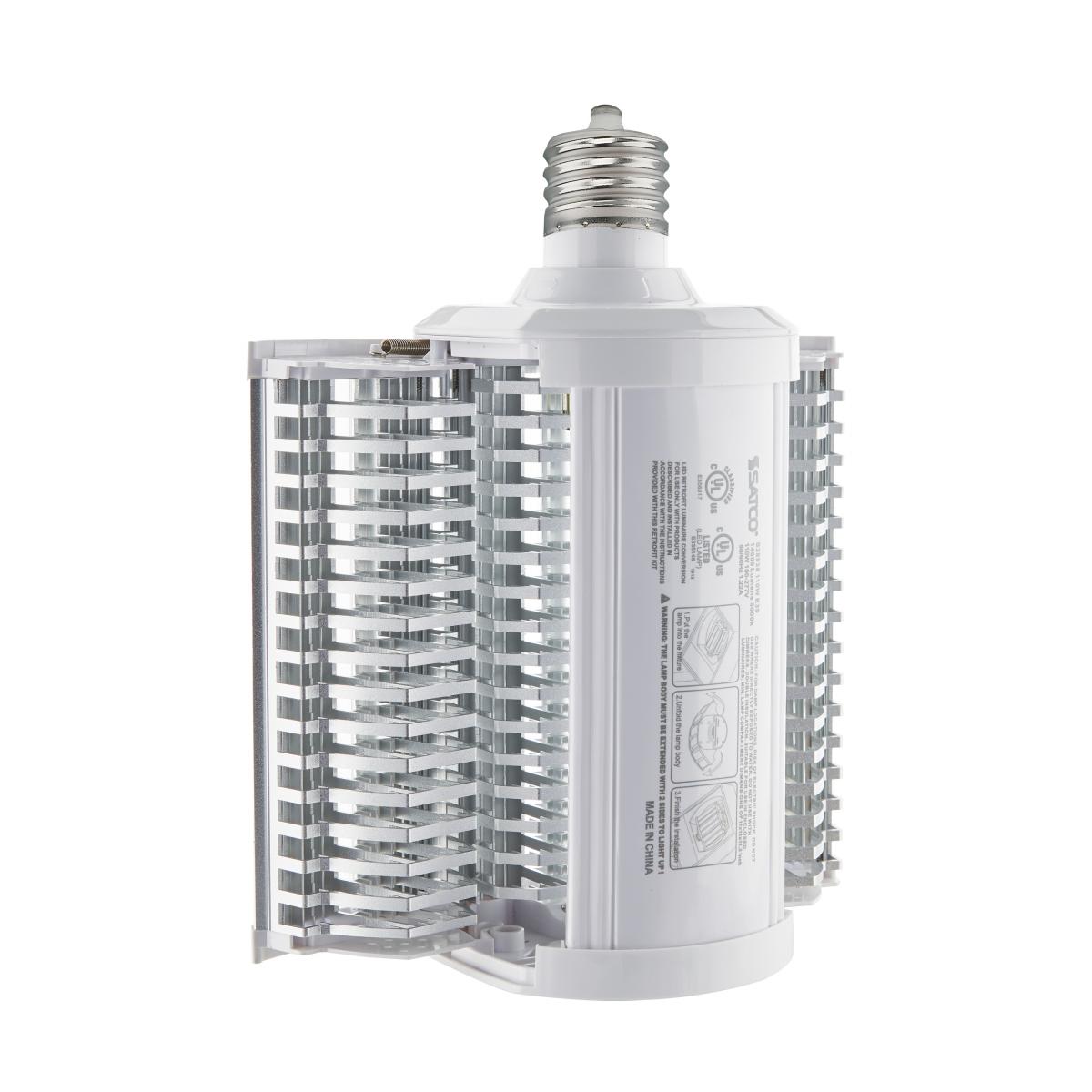 Hi-Pro LED Expandable Shoe Box Lamp, 110W, 14300 Lumens, 3000K, EX39 Mogul Base, 120-277V - Bees Lighting