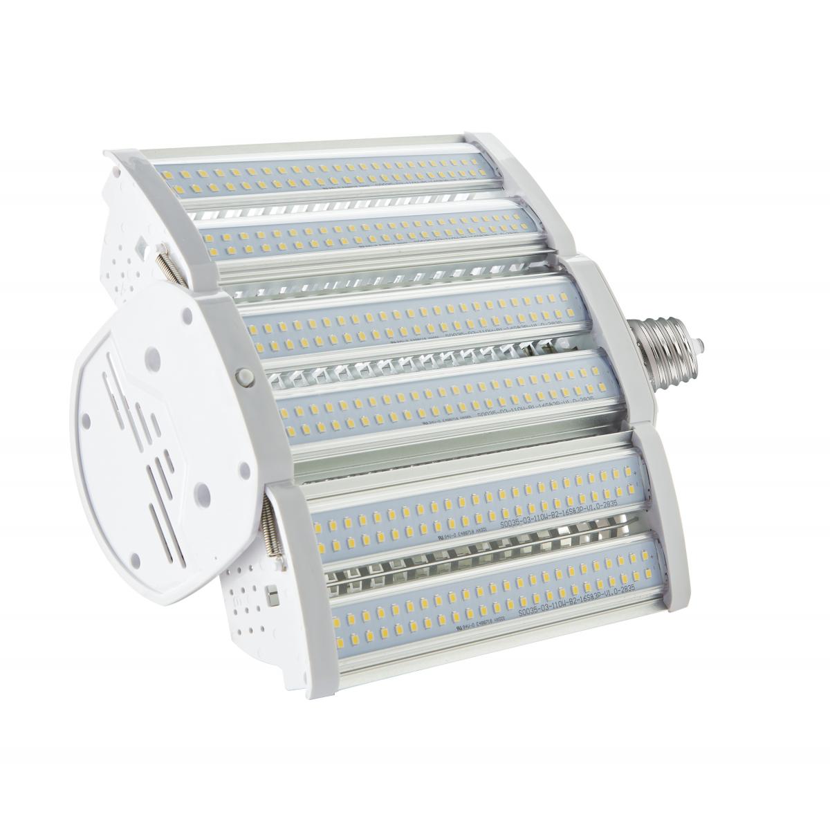 Hi-Pro LED Expandable Shoe Box Lamp, 110W, 14300 Lumens, 3000K, EX39 Mogul Base, 120-277V - Bees Lighting