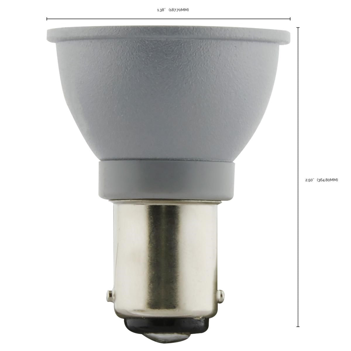ALR12 LED Reflector Bulb, 3 Watts, 220 Lumens, 3000K, BA15d Double Bayonet Base, 31° Flood - Bees Lighting