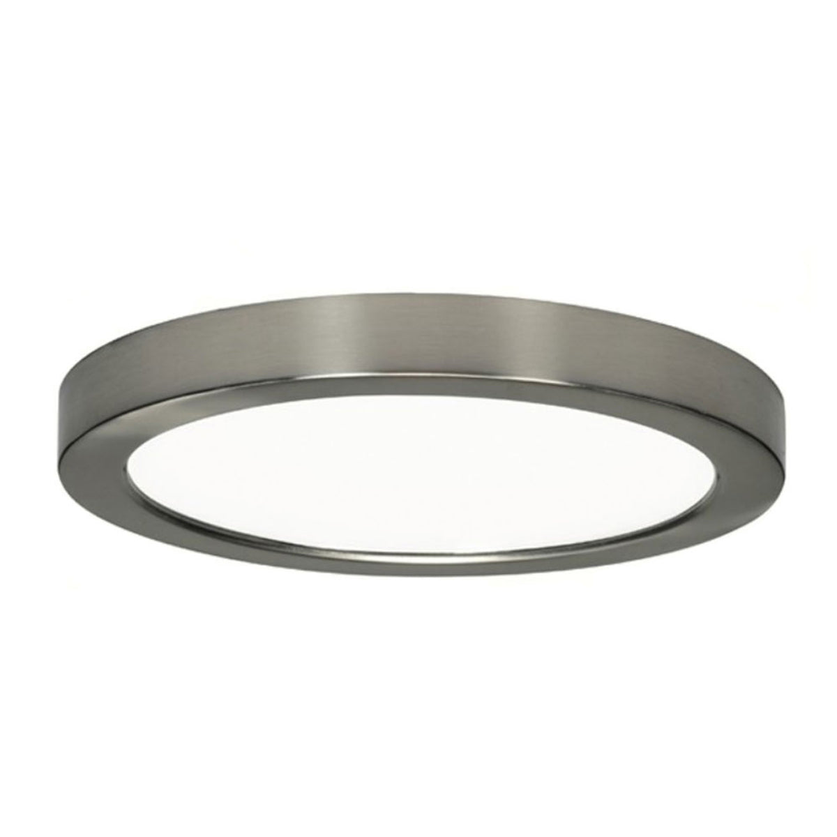 Blink 9 in. LED Round Flush Mount 2700K Brushed Nickel finish - Bees Lighting