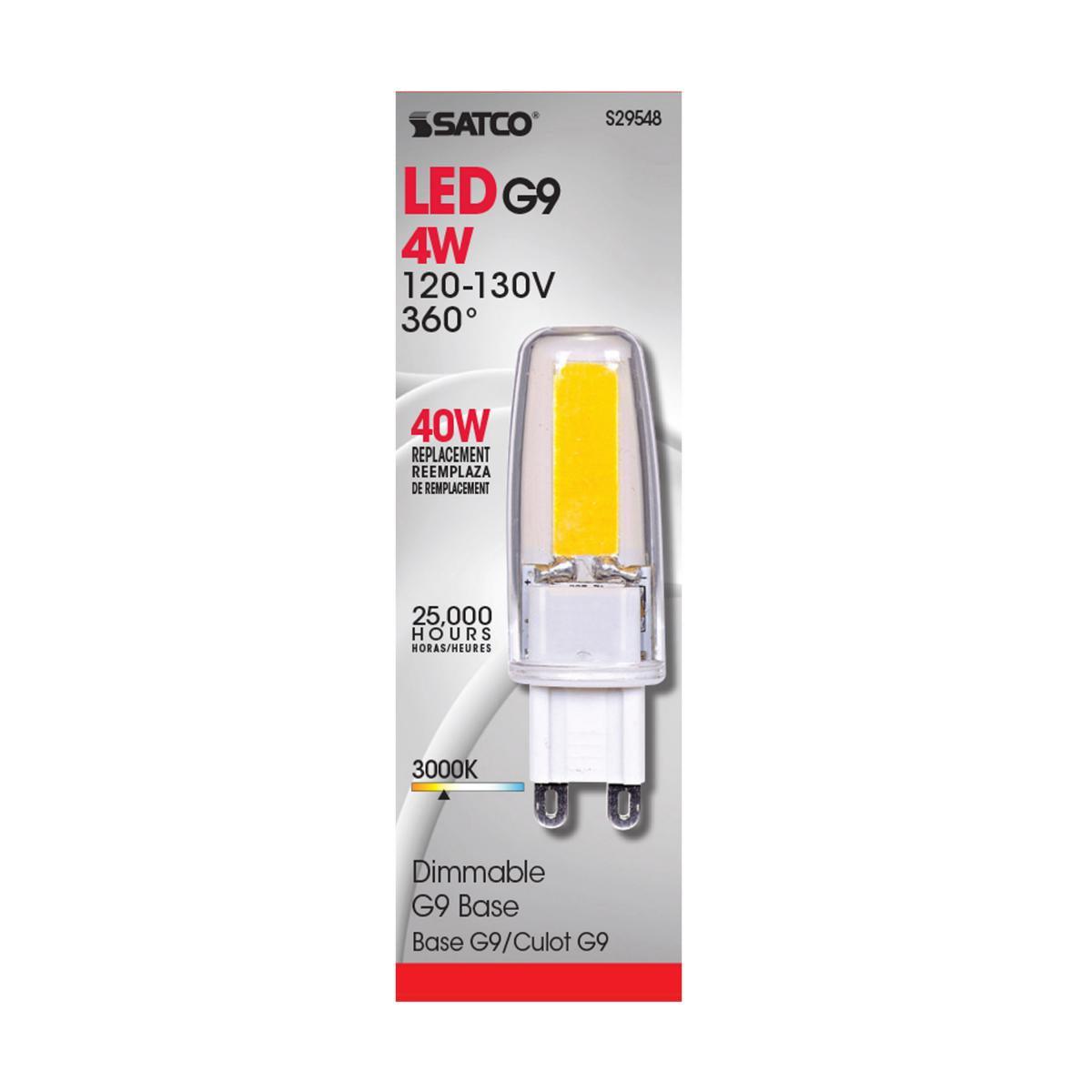 T4 Mini LED Bulb, 4 Watt, 480 Lumens, 3000K, G9 Base - Bees Lighting
