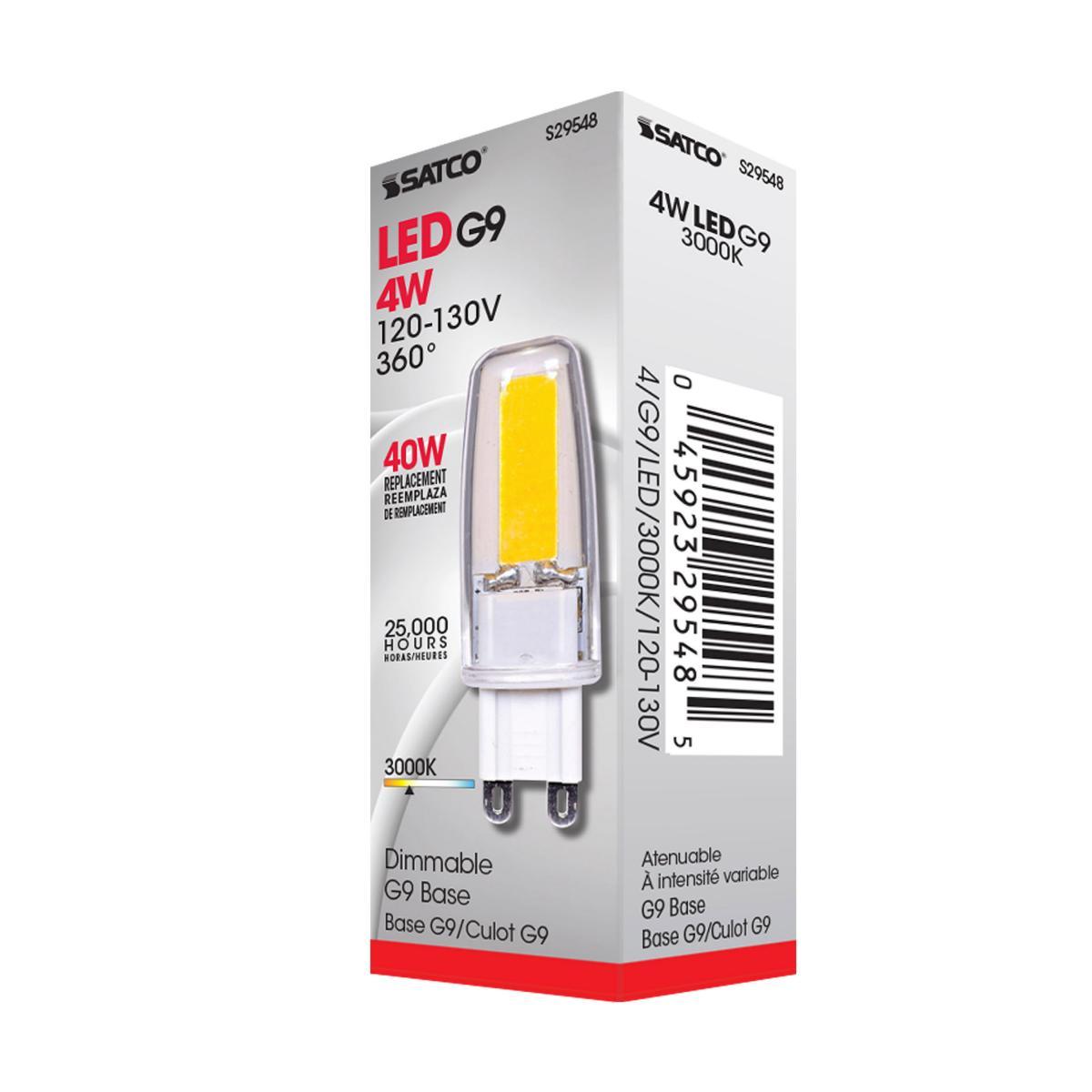 T4 Mini LED Bulb, 4 Watt, 480 Lumens, 3000K, G9 Base