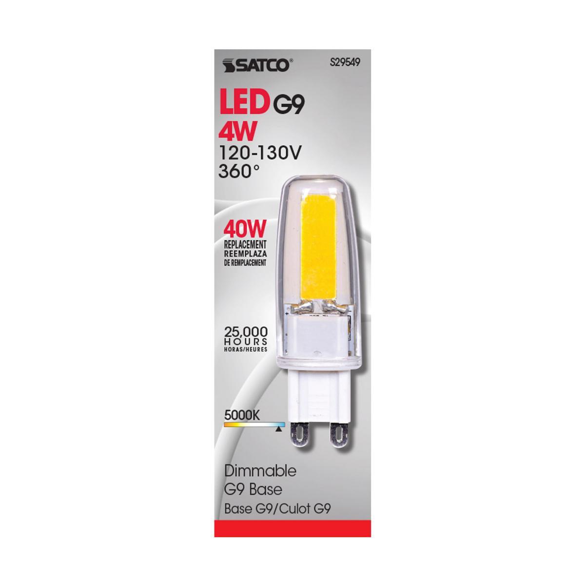T4 Mini LED Bulb, 4 Watt, 480 Lumens, 5000K, G9 Base - Bees Lighting