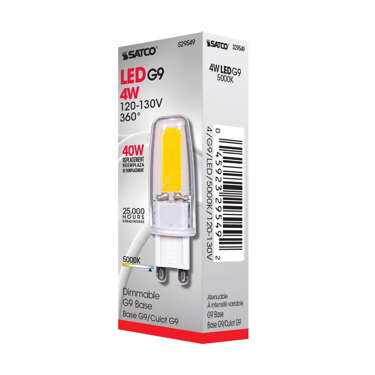 T4 Mini LED Bulb, 4 Watt, 480 Lumens, 5000K, G9 Base