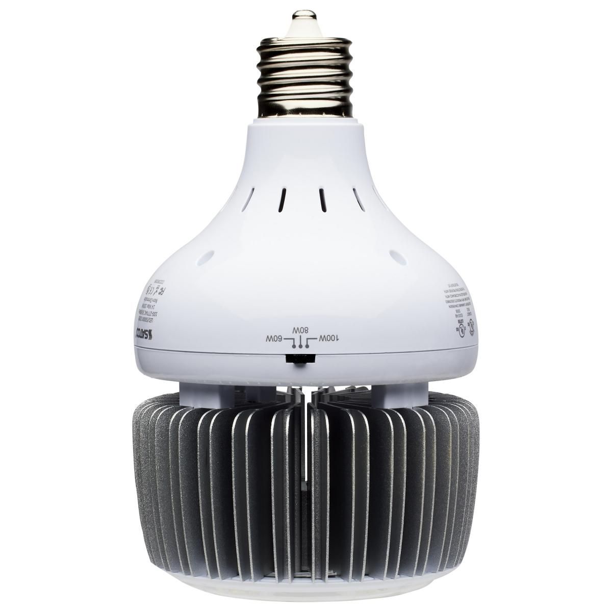 Hi-Pro LED High Bay Bulb, 60W|80W|100W, 14000 Lm, 5000K, 320W MH Equal, EX39 Mogul, 120-277V - Bees Lighting