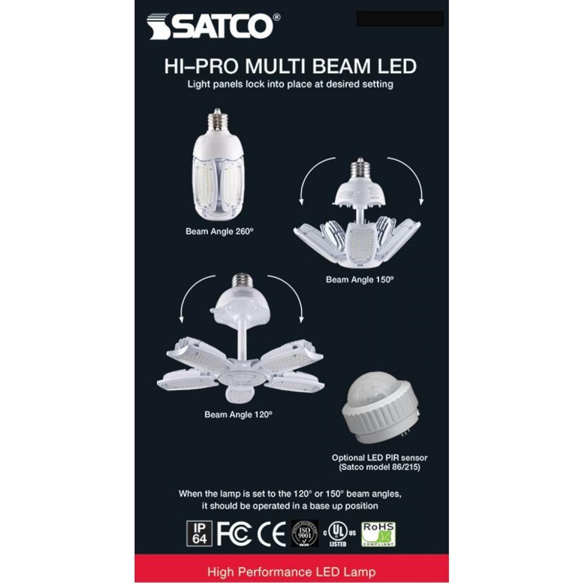 Hi-Pro Multi-Beam LED Lamp, 30 Watts, 4200 Lumens, 5000K, E26 Medium Base, 120-277V