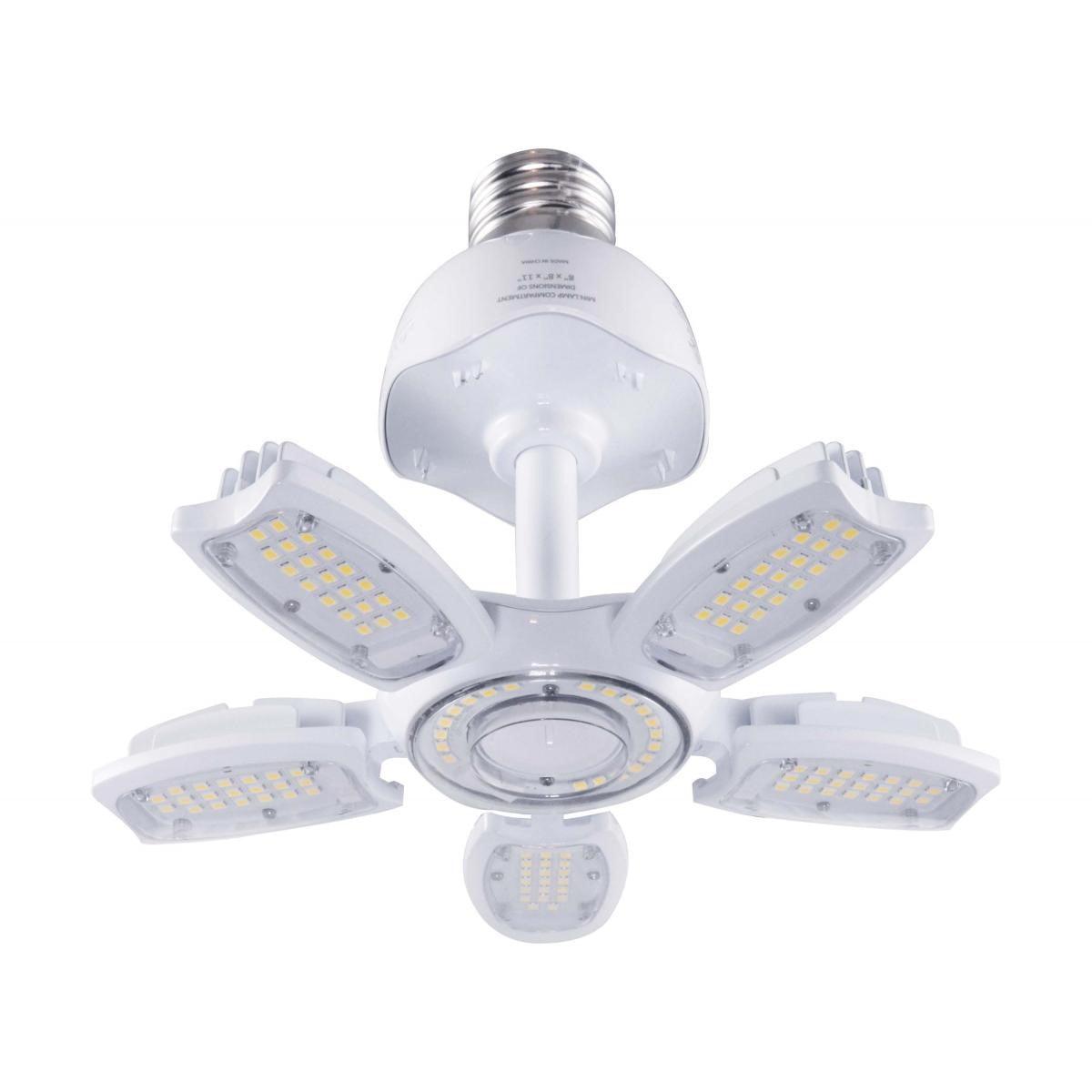 LED Deformable Retrofit Lamp, 40W, 5600 Lumens, 5000K, EX39 Mogul Extended Mogul Base, 120-277V