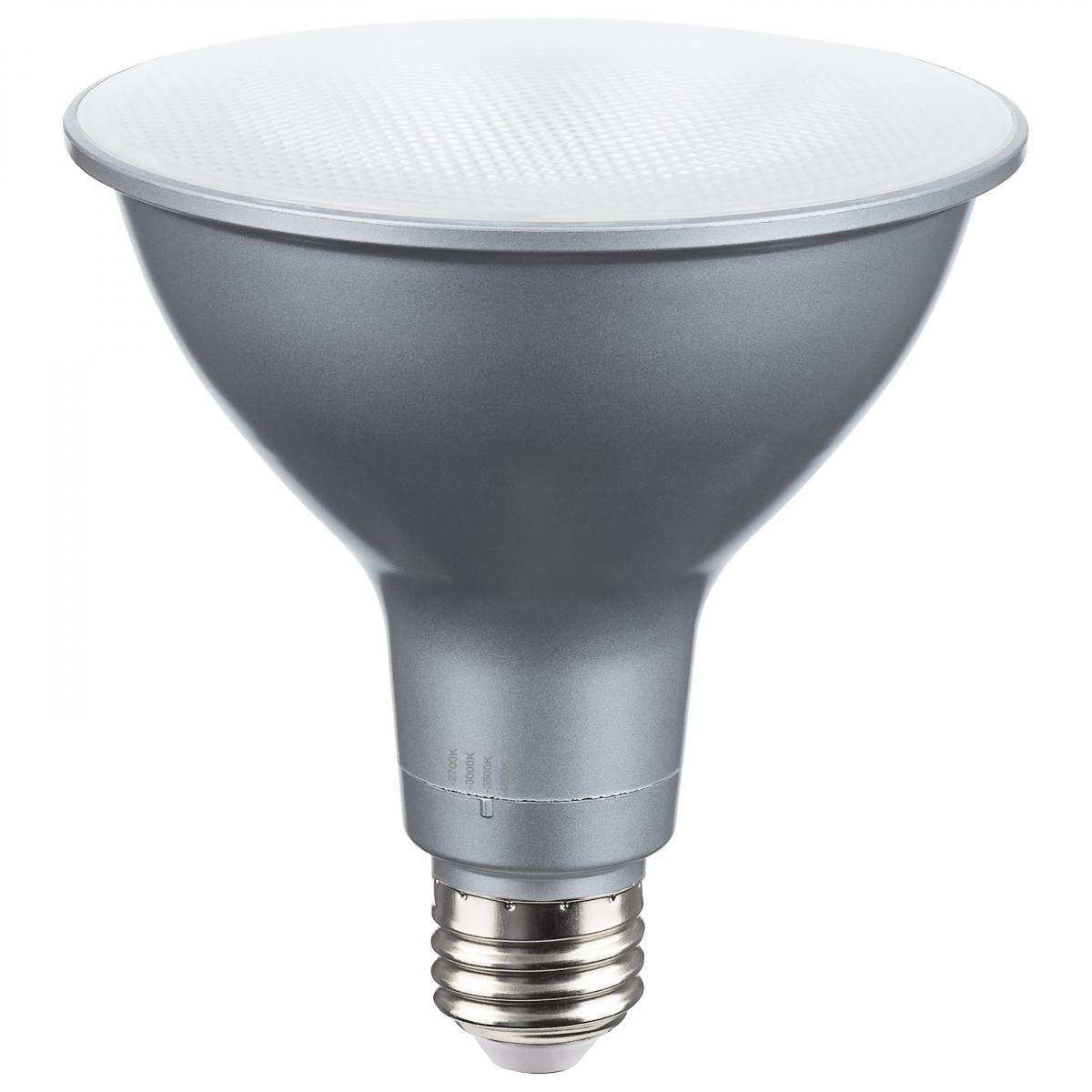 PAR38 LED Bulb, 19W, 2400 Lumens, Selectable 2700K to 5000K, E26 Base, 40° Flood, 120-277V - Bees Lighting