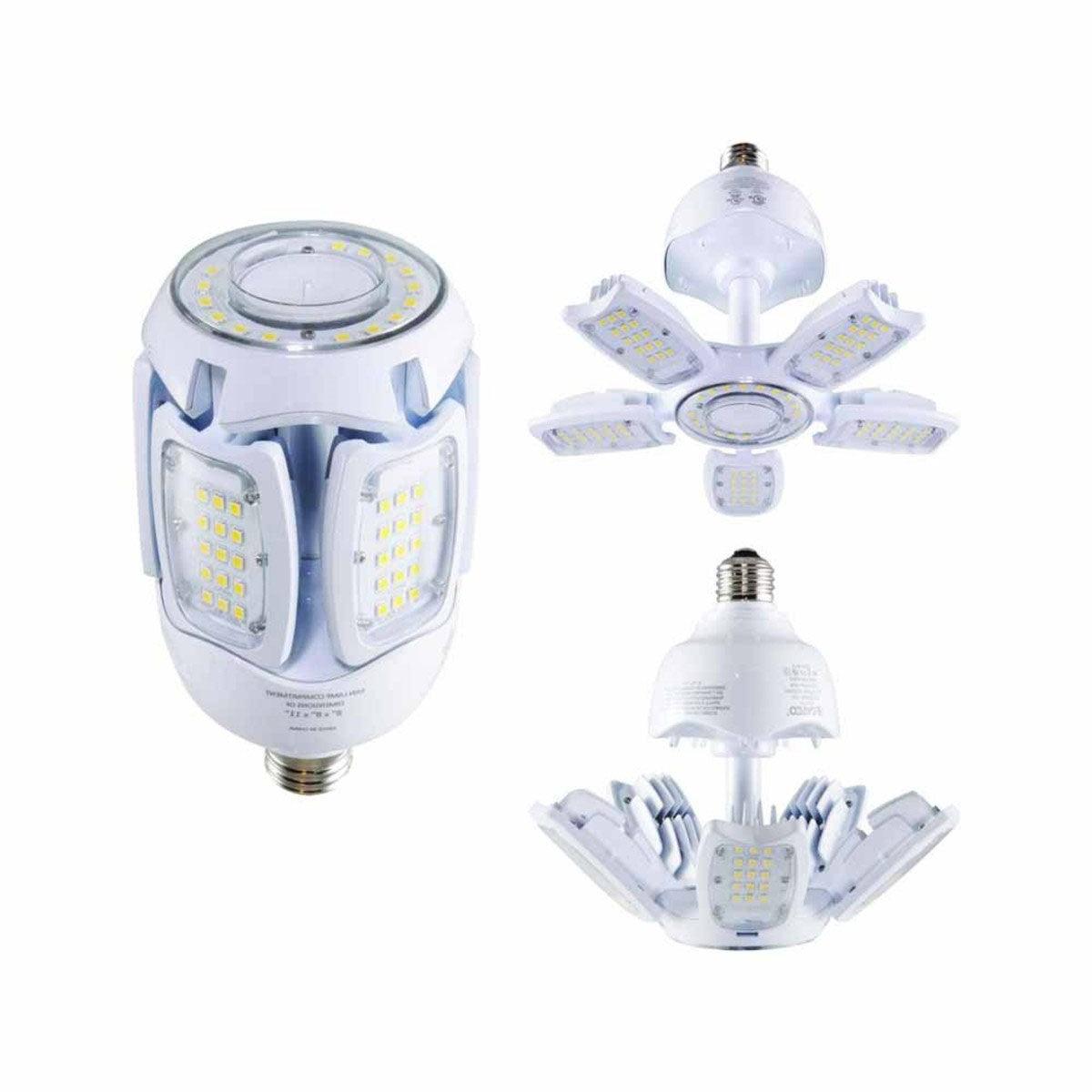 LED Deformable Retrofit Lamp, 30W, 3840 Lumens, 2700K, E26 Mogul Base, 120-277V - Bees Lighting