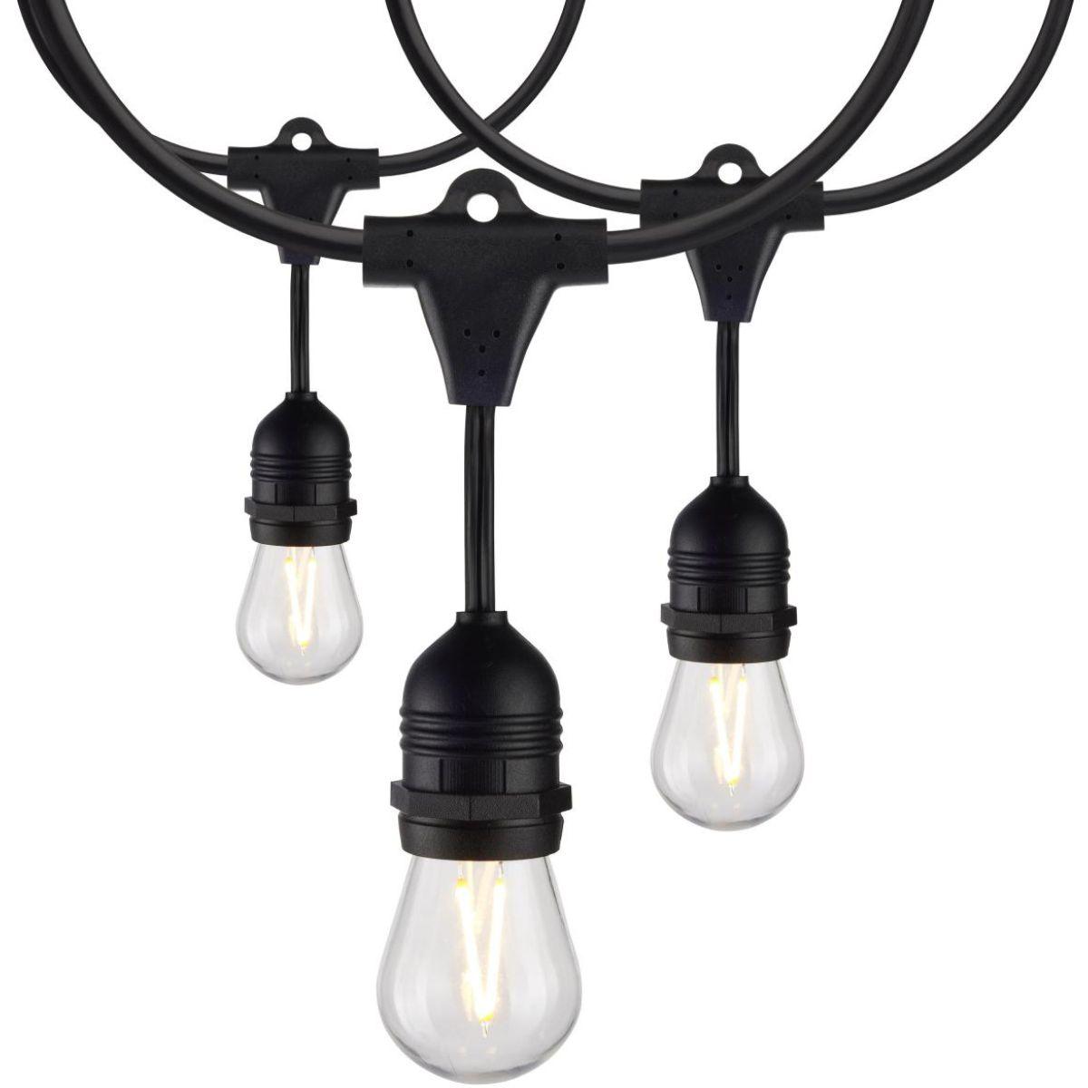 Outdoor LED String Light, 24 Feet, 12 S14 bulbs, 2200K Warm white - Bees Lighting