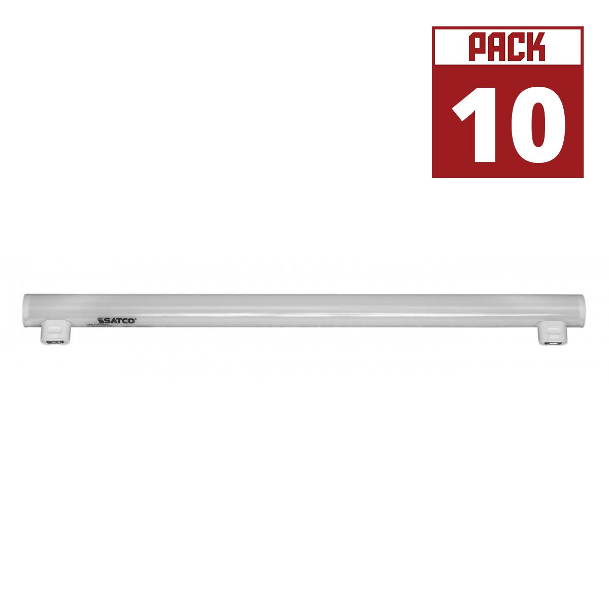 20 Inch LED T10 Linear Tube, 7W, 500 Lumens, 2700K, LN60 Equal, S14S Base, 120V (Case Of 10) - Bees Lighting