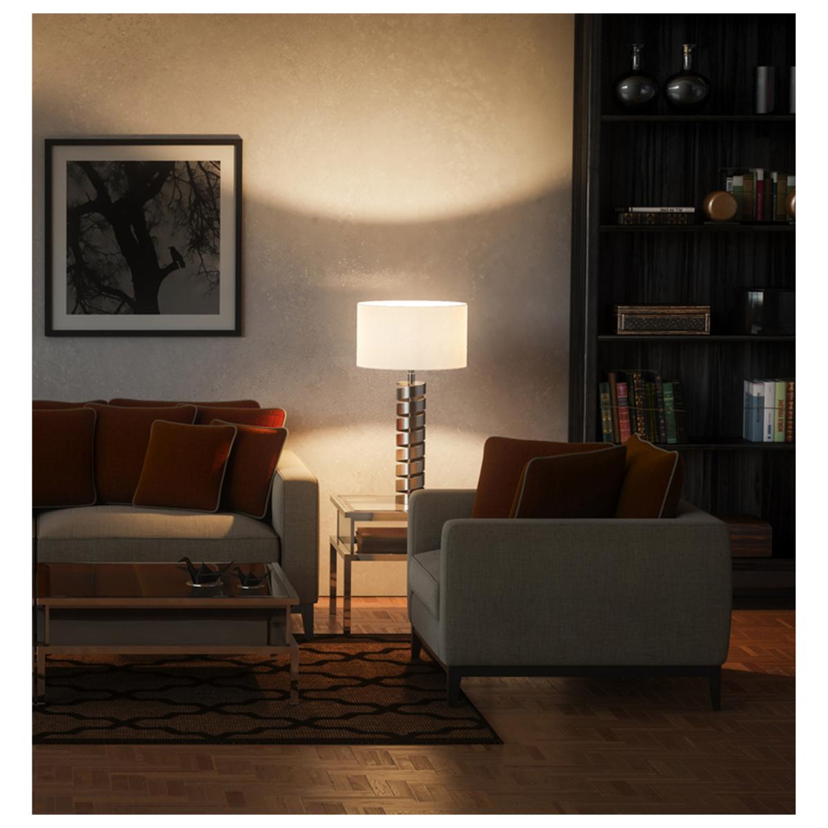 A19 LED Bulb, 75W Equivalent, 13 Watts, 1050 Lumens, 5000K, E26 Medium Base, Frosted, Pack of 4 - Bees Lighting