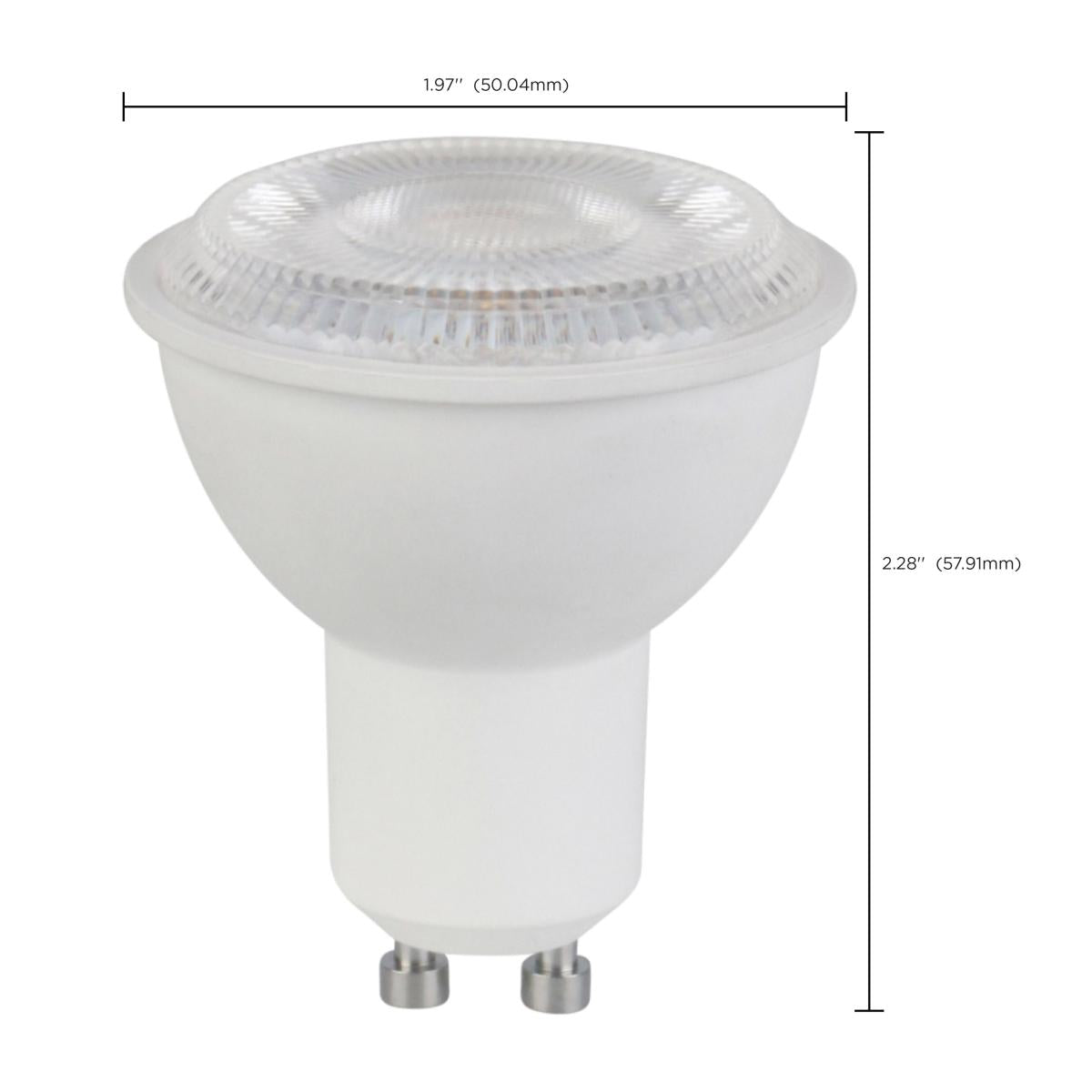 MR16 LED Bulb, 7 Watts, 500 Lumens, 2700K, 50W Equal, GU10 Base, 25° Spot
