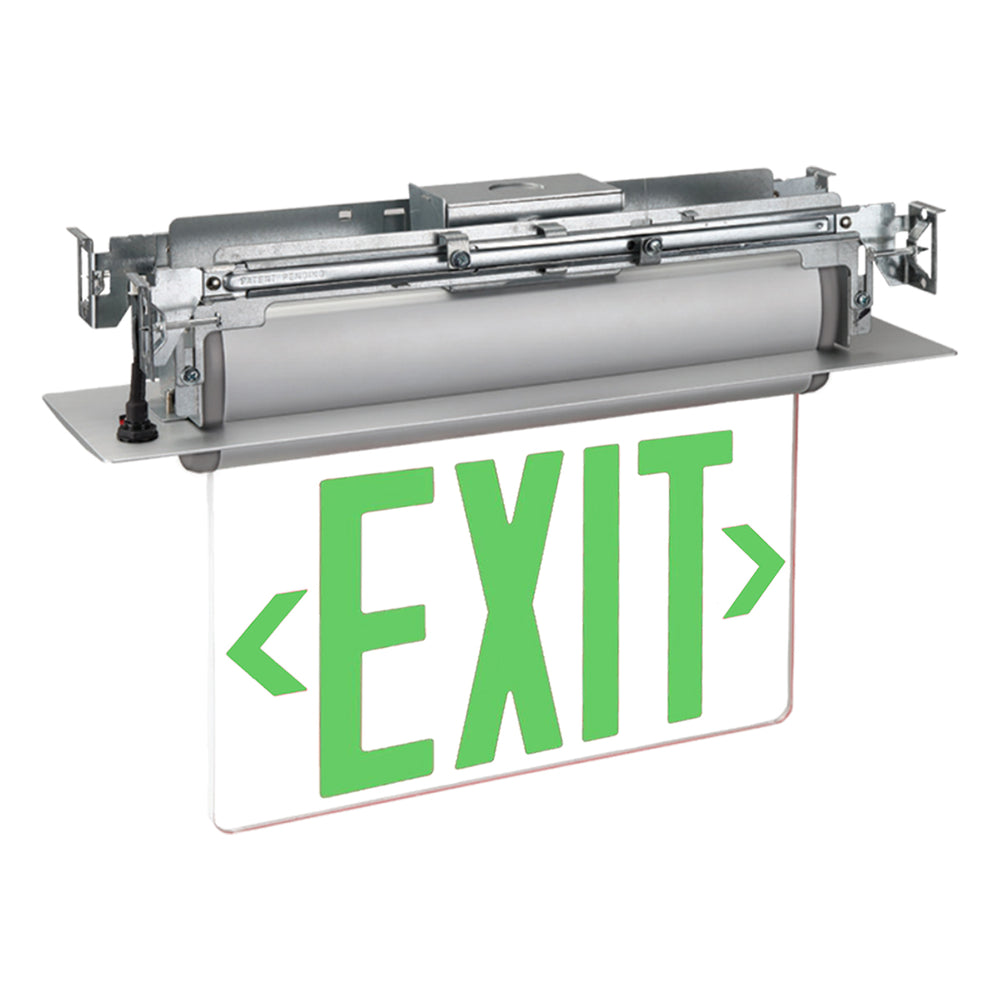 Exitronix S900UWBSRGAG EdgeLit LED Exit Sign, Universal Face