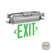 Exitronix Universal Swivel Mount LED Edge-Lit Exit Sign - Bees Lighting